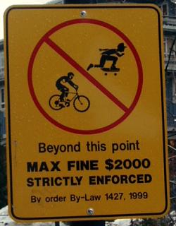 no biking or snowboarding